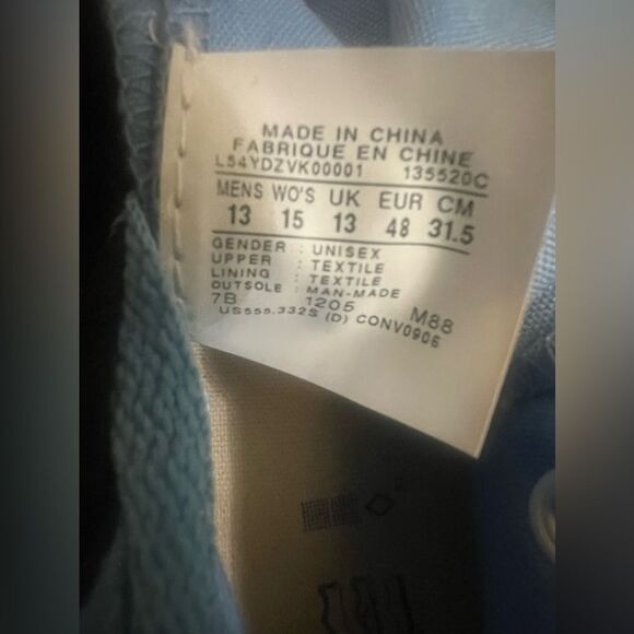 Converse Willie Double Fold Double Tongue Sneakers, high top,. M-13, W -15 - Picture 4 of 13